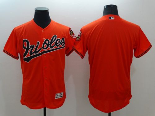Orioles Blank Orange Flexbase Authentic Collection Stitched MLB Jersey - Click Image to Close